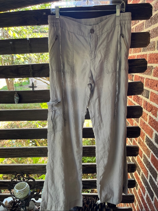 Kut from the Kloth Pants - Kut from the Kloth linen cargo flare/boot cut Pants - Women’s 10